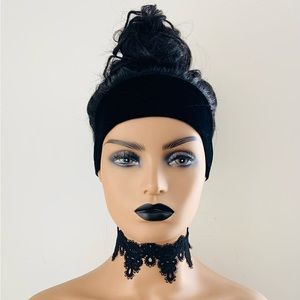 Very Pretty “Put On & Go” Black Premium Fiber Headband Wig - Very Versatile